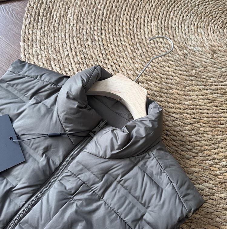 2025 Autumn/Winter Double-Sided Solid Color Unisex Down Vest