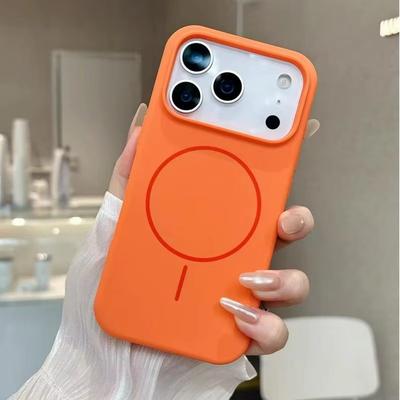 Luxury Liquid Silicone Case For iPhone 17 Pro 16 15 14 13 12 Pro Max 11 for Magsafe Magnetic Wireless Charging Shockproof Capa