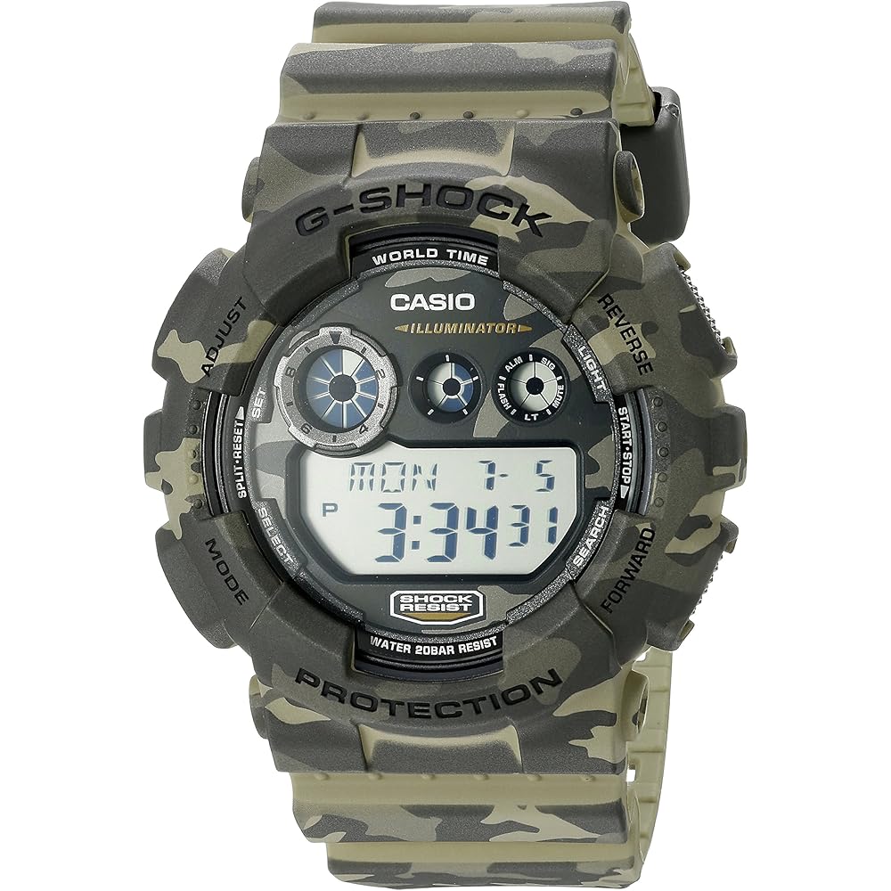 Casio G-SHOCK Camouflage Series Green Digital Watch GD-120CM-5CR