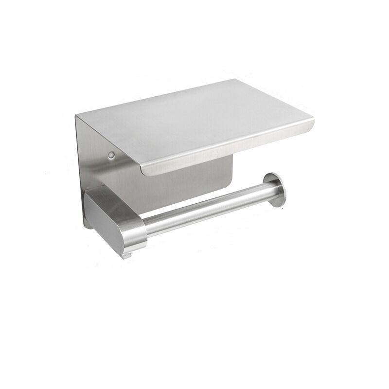 Držák na toaletní papír z nerezové oceli, nástěnný držák na toaletní papír, držák na telefon, držák na papírové ručníky bez vrtání