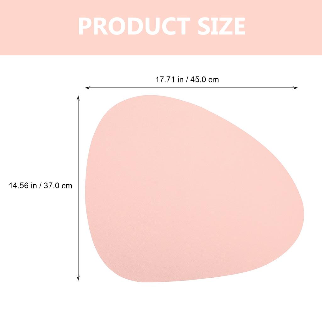 PU Made Dining Table Mat Heat-Resistant Non-Deformable Easy Clean Coaster for Home Placemat Dining Table Placemat
