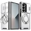 Case for Samsung Galaxy Z Fold 8 Ultra 7 6, Heavy Duty Case with Slide Camera Cover, 360° Rotatable Stand & Magnetic Car Mount