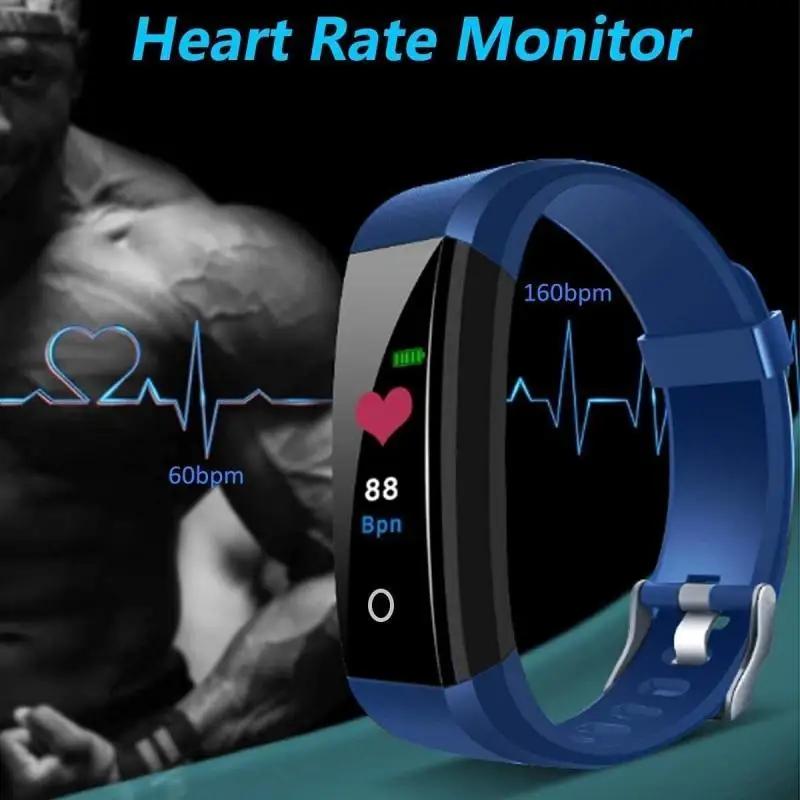Digital Smart Band Sport Smart Watch Men Woman Blood Pressure Heart Rate Waterproof Monitor Fitness Bracelet For Android IOS