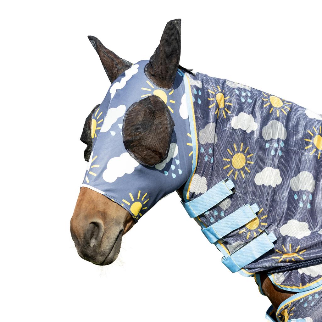 Hy Come Rain or Shine Lycra Horse Fly Mask