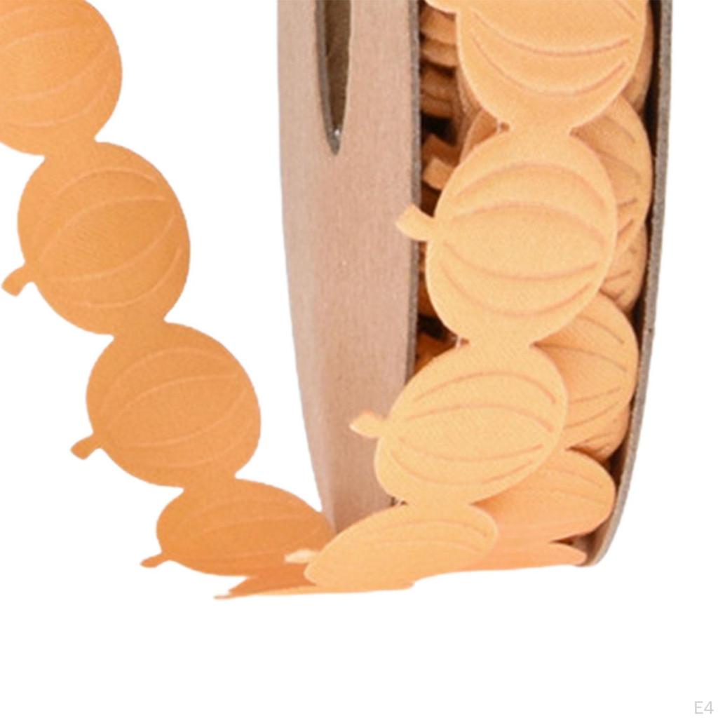 Pumpkin Ribbons Autumn Ribbon DIY Crafts Decoration Sewing Halloween for Bouquet