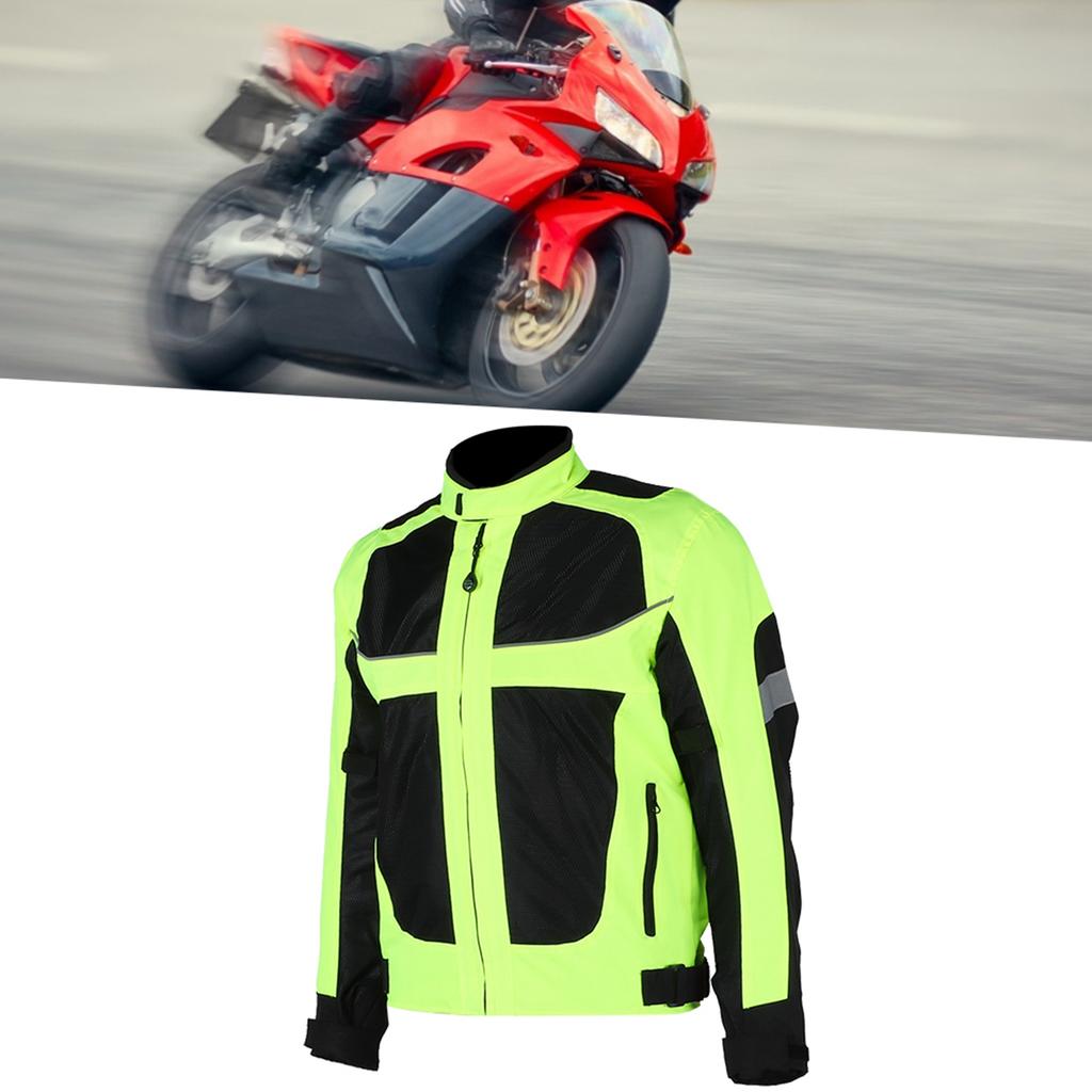 Men Motorcycle Riding Clothing Breathable Racing Reflective Clothes Full Protection for SummerM