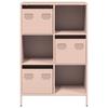 Highboard Pink 68x39x103.5 cm Steel