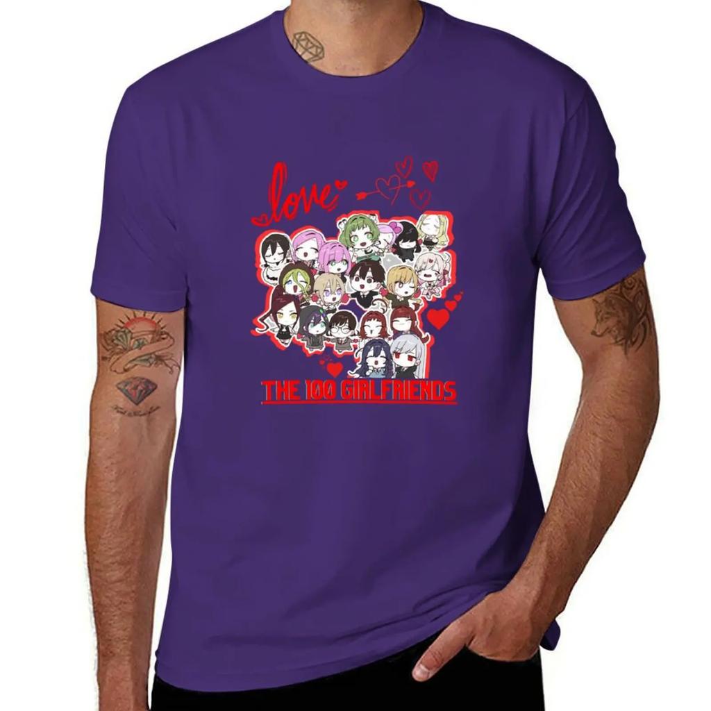 100 Girlfriends Who Really Love You kimi no Koto ga Daidaidaidaidaisuki anime arth TShirt customizeds mens workout shirts