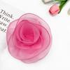 Multi-layer Organza Large Flower Patch Chest Flower Handmade Clothing Patch Brooch Accessories 3D Clothes Appliques Sewing