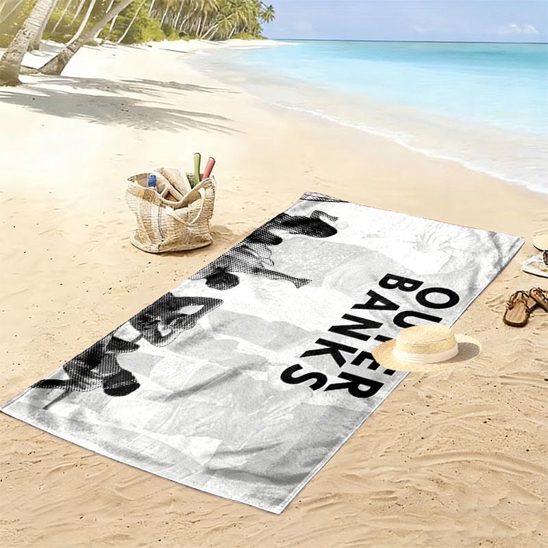 OBX Print Beach Towel, Large Soft Quick Dry Towel for Beach Camping Swimming