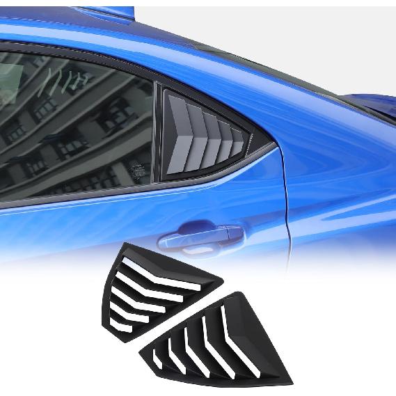 Daeiclru Rear Side Window Louvers Compatible with Subaru WRX 2022 2023 2024, Rear Side Window Louver Decorate Cover, Air Vent Scoop Shades Cover