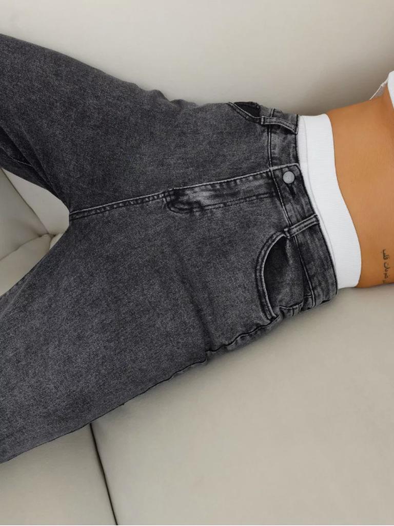 Women's Outward Fashion Jeans New High-Height Girls' Clothing