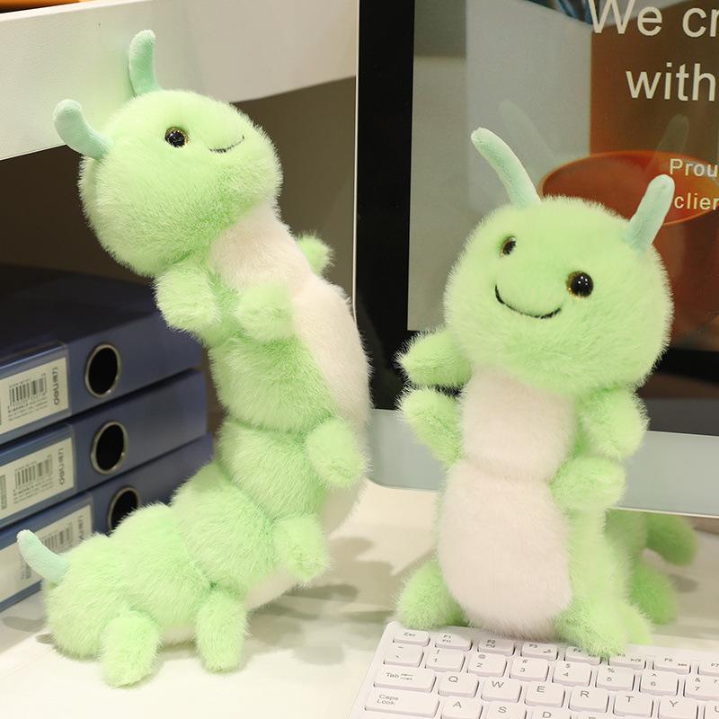 Cute Cute Insect Caterpillar Doll Plush Toy Green Caterpillar Doll Children Soothing Doll