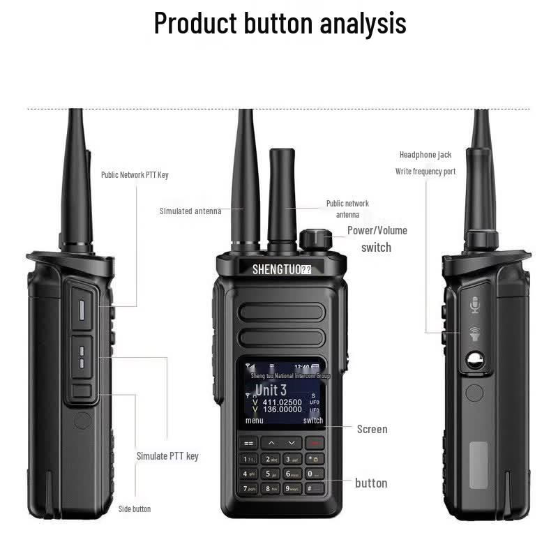 SHENGTUO MTP-890 Professional Dual-Band Analog Walkie-Talkie (CN Version)