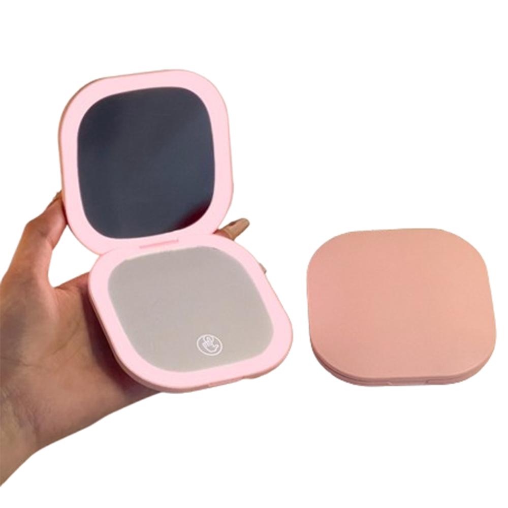 1X/3X Travel Cosmetic Mirrors Double Sided Pocket Mirror with Light LED Makeup Mirror  Bedroom