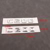 AAYN1 3d ABS Chrome Black Logo C200 Emblem Adhesive Letters Decal Car Trunk Badge For W204 W205 C 200 C200 Sticker Accessories