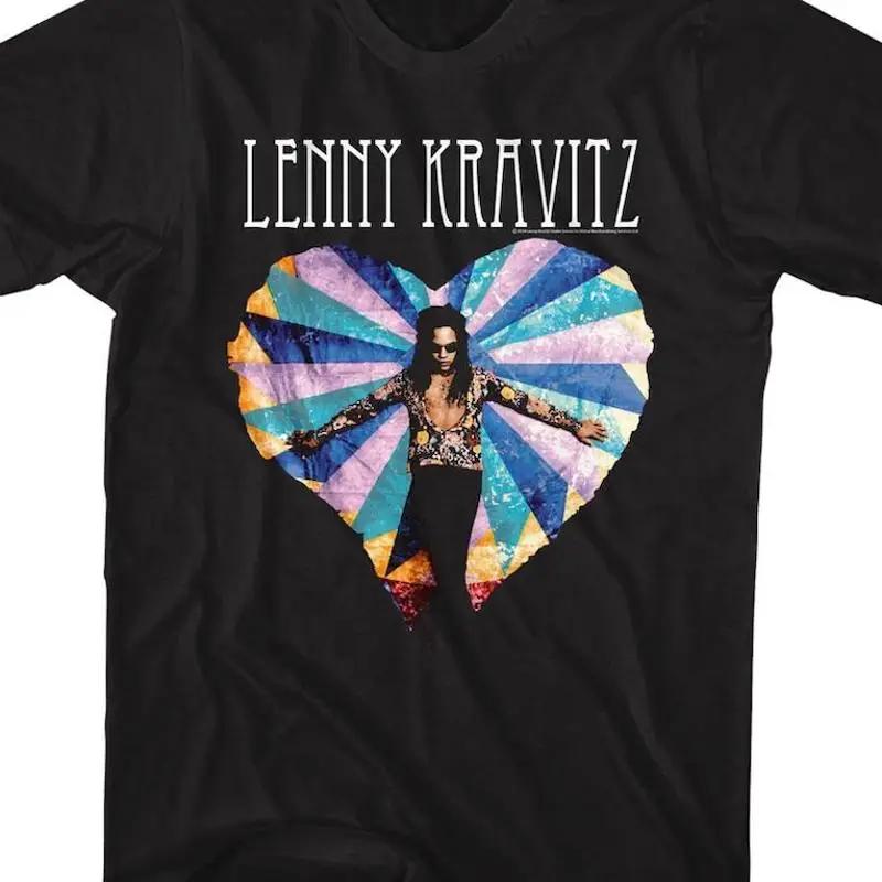 Lenny Kravitz Multicolor Heart Logo TShirt