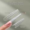 Skinny Dog Ladder Oval Mold Nail Art Extension Tips, Paperless Clear Acrylic, 240 Pieces Boxed