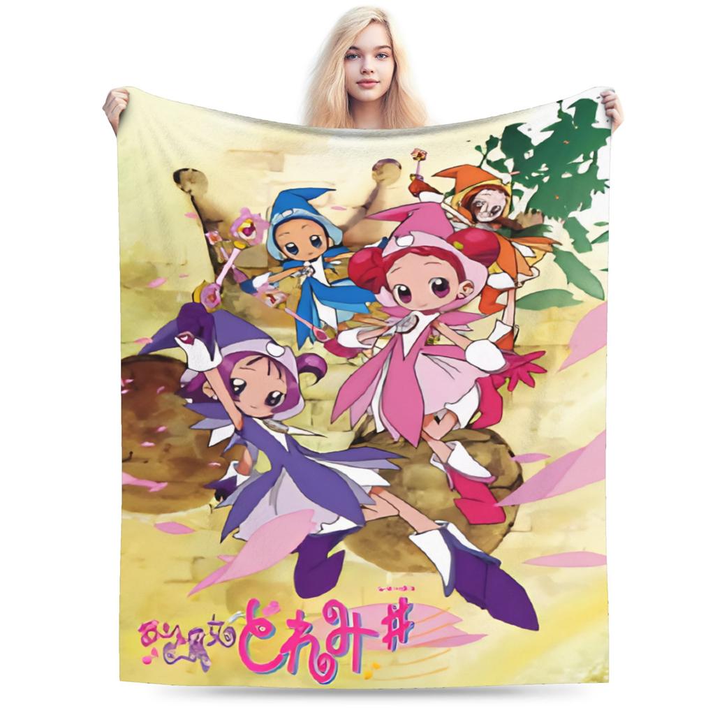 Magical doReMi Girl Cartoon Blanket Lightweight Thin Fleece Comfortable Gift Throw Blanket Rug Piece
