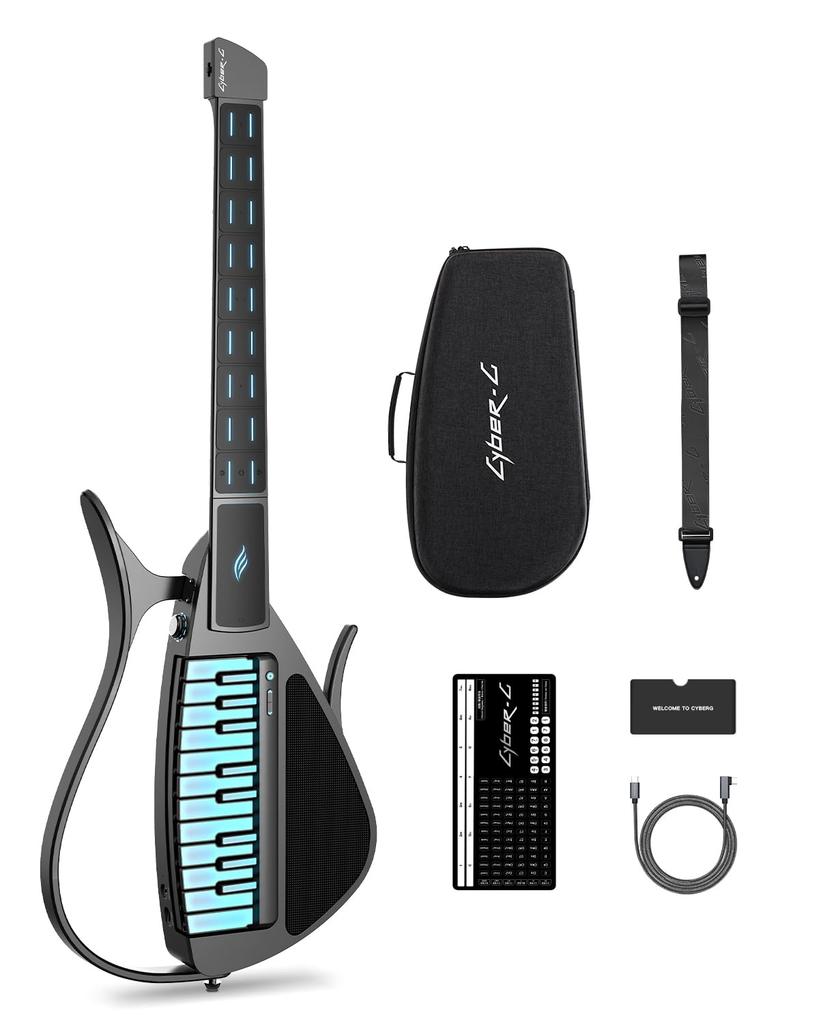 Enya Smart Stringless Portable Multifunctional App Smart Chord Hundreds of Instrument Suitable for Beginners To Professional Guitarists CYBER-G