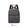 Trendy Japanese Geometric Night Glow Backpack - Large Capacity Commuter & School Bag for Men and Women