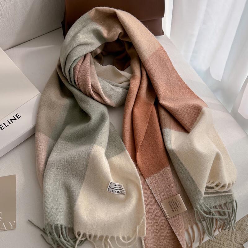 Warm Graphene Heated Plaid Shawl