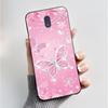 För Nokia 3 Fodral För Nokia 3.1 Fodral Lyxigt Mode Fjärilar Blommor Mjukt Smalt Svart Silikon Baksida för Nokia3 Fodral