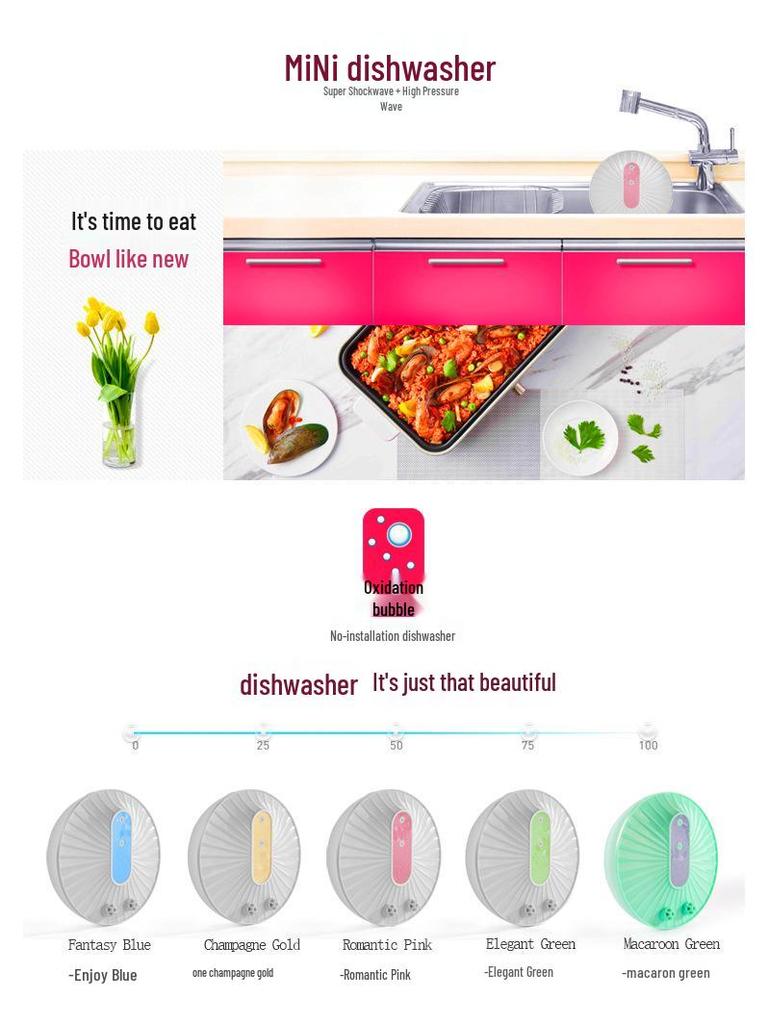 Portable Wireless Ultrasonic Cleaner for Fruits, Vegetables, and Seafood