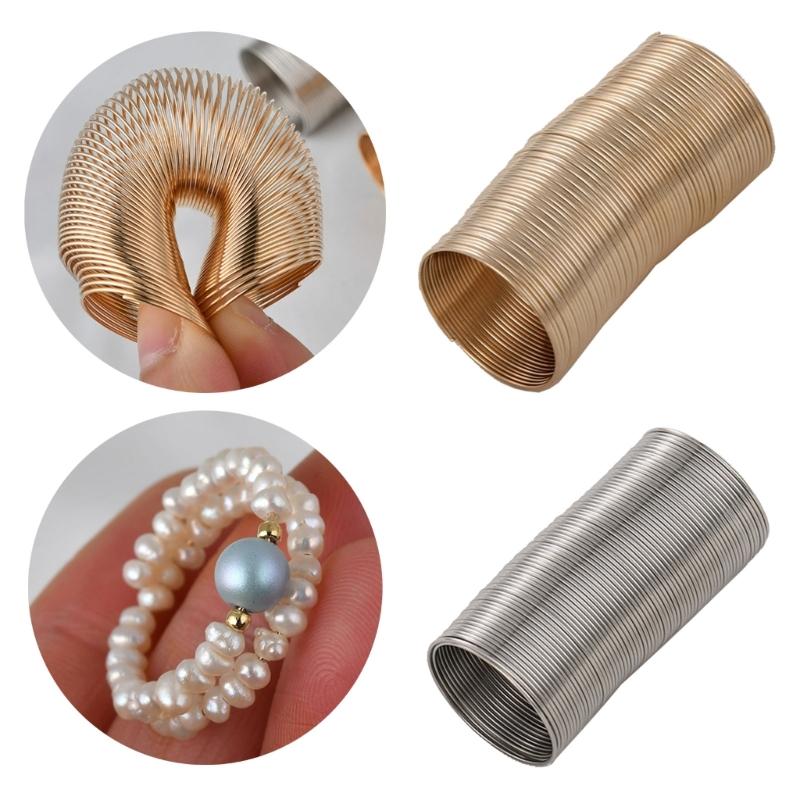 69 Loops Jewelry Wire Memory Beading Wire Steel Memory Wire Cuff Bangle Bracelet for Jewelry Making Supplies Necklaces