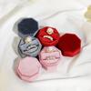 Rings Box Jewelry Box Display Holder Cases Wedding Rings Flannel Material Jewelry Box Perfect Gift for Woman Man Girls
