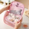 Waterproof Travel Makeup Bag Organizer with Hook - Portable Fragrance Style Handbag