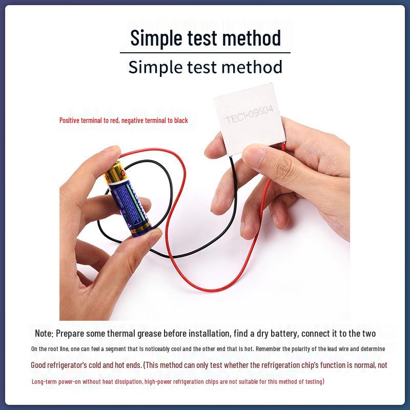 Semiconductor Refrigeration Chip TEC1-09504, 40x40mm 12V 4A, with Probe for Beauty Instruments.