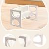 Dollhouse Accessories Decoration 1/12 Scale Sturdy Simulation Miniature Wooden Park Bench for