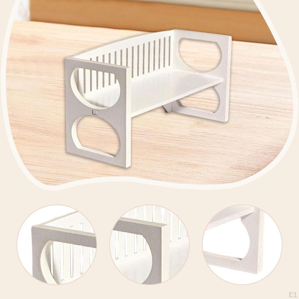 Dollhouse Accessories Decoration 1/12 Scale Sturdy Simulation Miniature Wooden Park Bench for