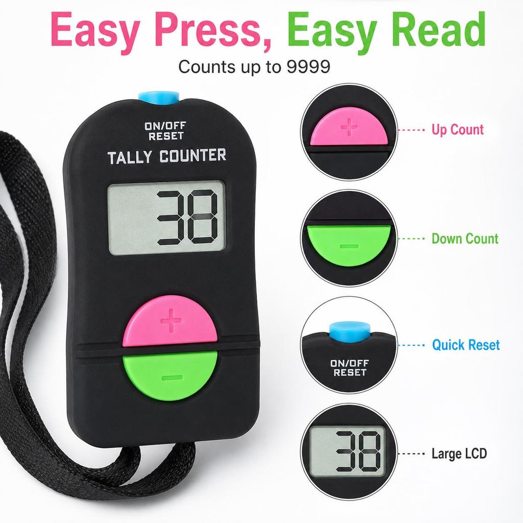1/3/5/10PCS Portable Golf Stroke Counter Mini Score Clicker Electronic Scorer with Clip Golf Accessories for Outdoor Game 1