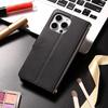 VIVO Lederhülle: Magnetisches Flip-Cover mit Kartenfächern für Samsung, Xiaomi, Huawei, iPhone