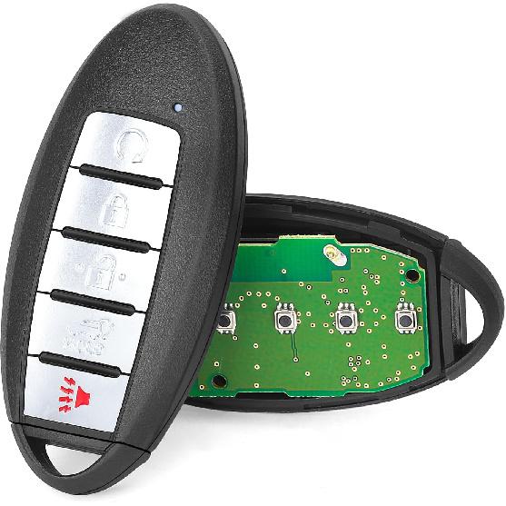 Smart Remote Key Fob Replacement for Nissan Rogue 434MHz 4A Chip FCC ID: KR5TXN4, Continental: S180144507, P/N: 285E3-6RR7A