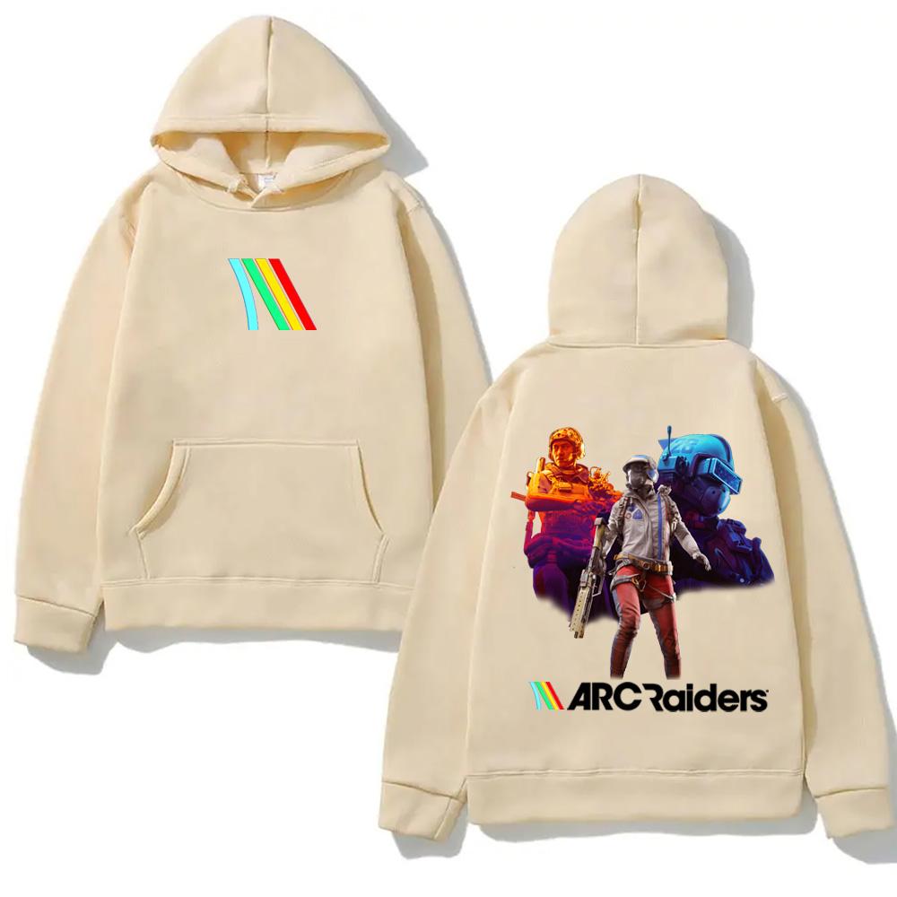 

ARC Raiders Стрілялка Принт ХУДІ Висока Якість Хараджуку для Осені/Зими Молетом з Капюшоном Флісове Зручне Худі L хакі