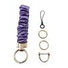 Multi Functional Zinc Alloy Keychain Hair Tie Phone Strap With Stylish Fabric Scrunchie Key Holder For Everyday Carry