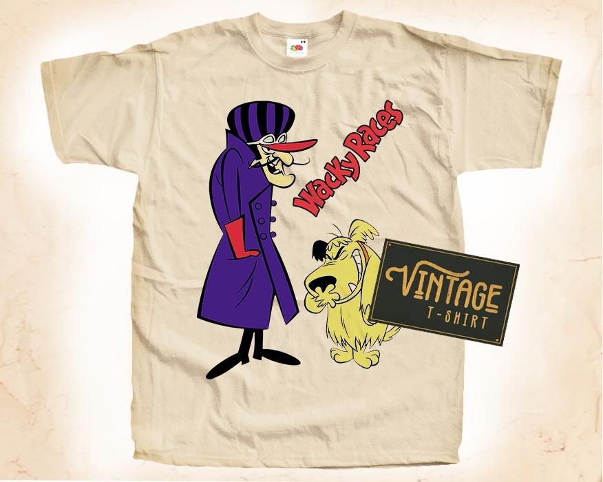 Wacky Races V2 Natural Color Vintage T Shirt For Unisex Unisex Dtg Size S5xl