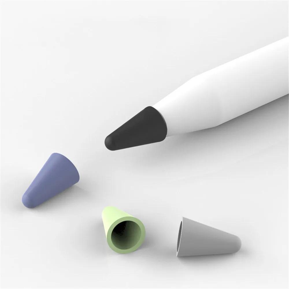 Pencil Tip Cover For Apple Pencil 1st 2nd Generation Mute Silicone Nib Case For iPad Pencil 1 2 Nib Cover Skin Screen Protector