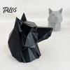 Wolf Car Decor 3D Printed Trailer Hitch Decoration, Howling Head Ornament Truck Pendant for SUV Rear Bumper, Matte Finish Outdoor Vehicle Gift Animal