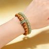 Sandalwood Bead Bracelet Double Hoop Bodhi Hand String for Men Women Retro Simple Natural Stone Vintage Hand Jewelry Accessories