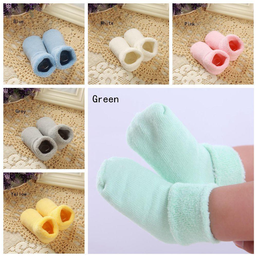 Girl Kid Soft Crib Shoes Baby Carton Socks Warm Sole