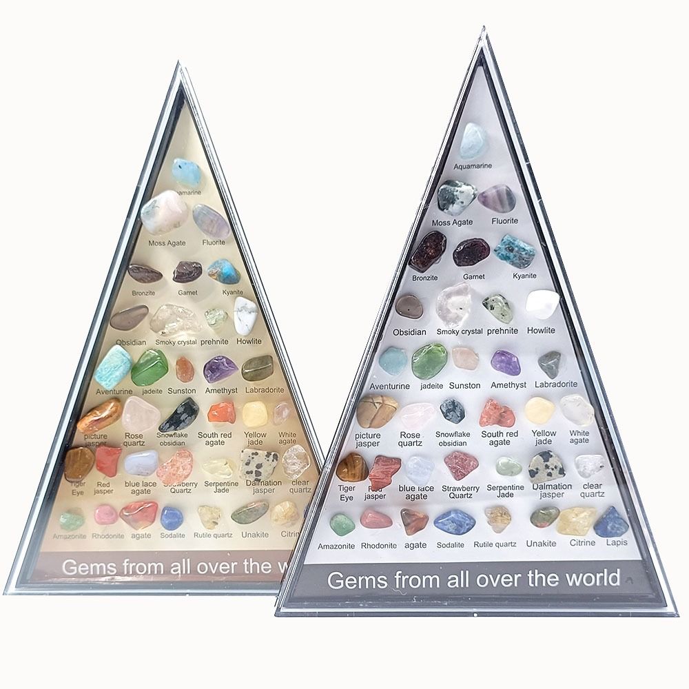 Gemstones Natural Crystal Rock Collection 36 Ore Raw Stone Ornament  Teaching Specimen