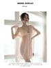 Plus Size Erotic Lace Pajamas: Sheer Two-Piece Nightdress Set