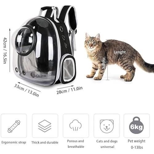 Sac à Dos - Sipobuy - Transparent - Respirant - Pour Chien de Taille Moyenne