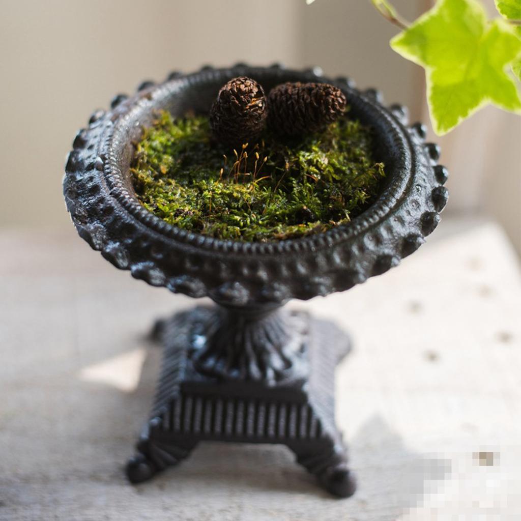 Portacandele in Ghisa Vintage Robusto Pedistallo per Candele a Pilastro per Centrotavola da Pranzo Decorazione per Feste S