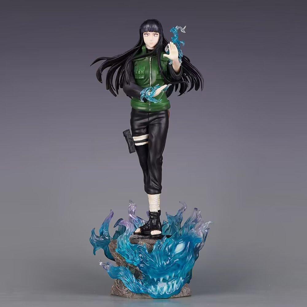 

34cm Anime Naruto Hyuga Hinata Battle Action Figure Giant Waves GK Model Statue Collectible Ornaments Figurine Toys Gifts