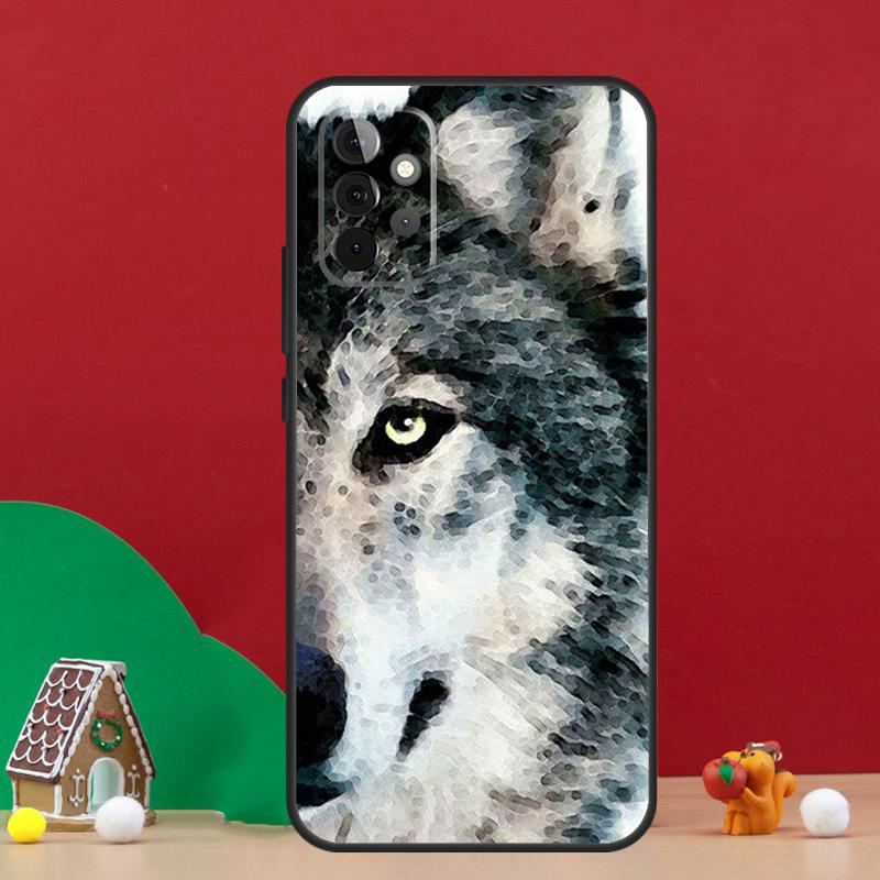 Animal Wolf Howling Case For Samsung Galaxy A55 A52 A32 A12 A33 A06 A16 A26 A36 A56 A15 A53 A13 A34 A54 A14 A17